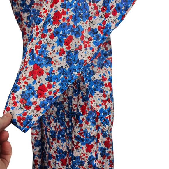 CARON CALLAHAN Selma Maxi Dress Floral Short Sleeve Cotton Voile Posy Small - Picture 8 of 16